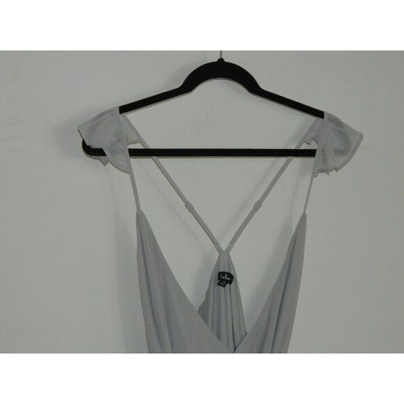 Lulu's Dress Here's to Us‎ Gray High-Low Wrap Dress Size X-Large - Picture 8 of 12
